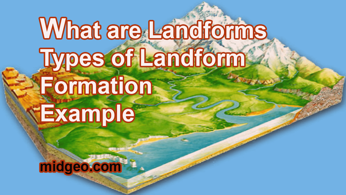 What are landforms? types of landforms,landforms examples