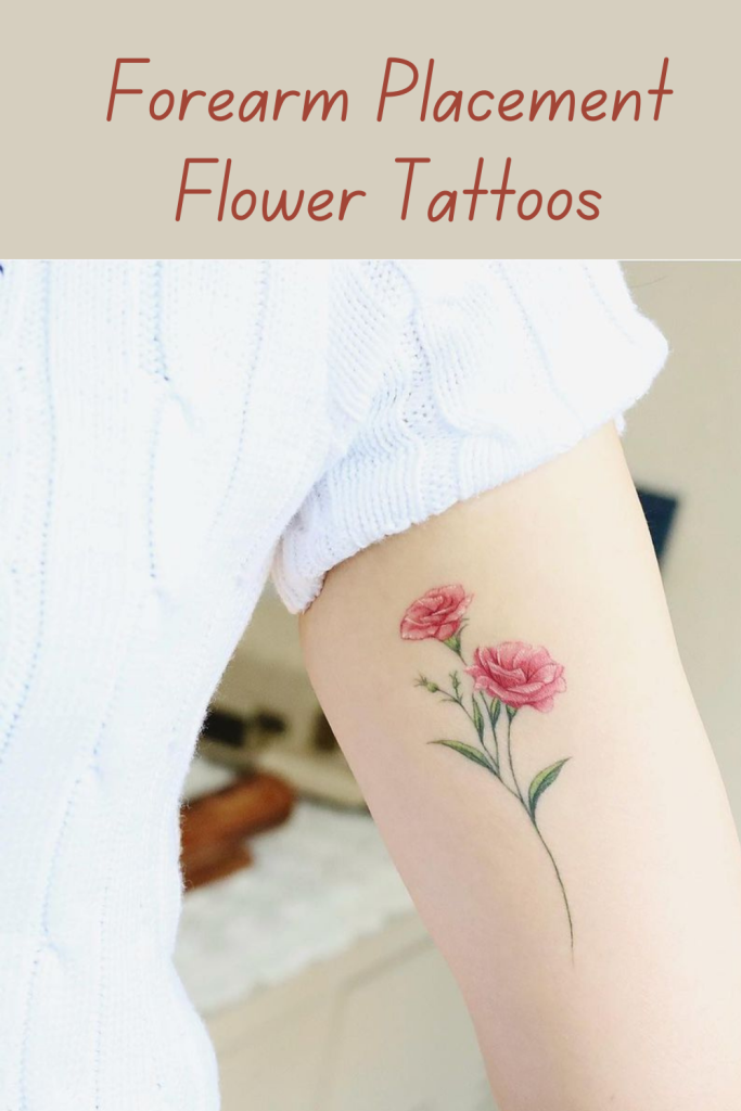 October Birth Flower Tattoos: Meaningful Designs for Every Personality 3 Forearm Placement Flower Tattoospin