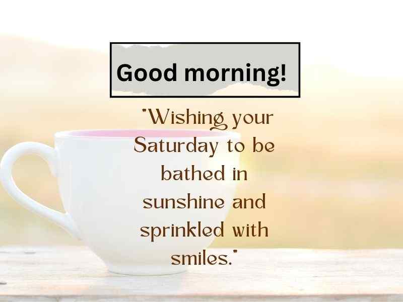 38 Funny Quotes for Saturday: Start Your Weekend with a Smile 3 Good Morning Happy Saturday Images
