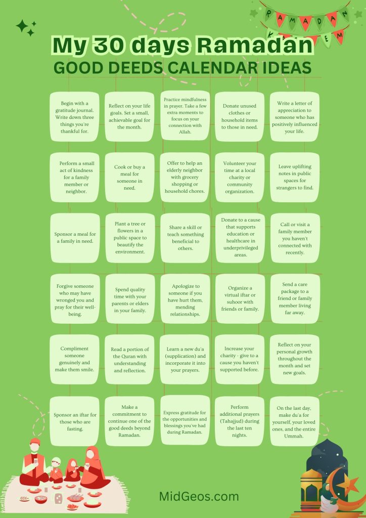 My 30 days Ramadan good deeds calendar ideas (3)