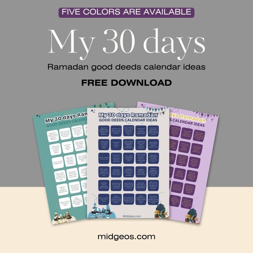 132 Inspirational Ramadan Quotes from the Quran and More 3 Ramadan good deeds calendar (1)