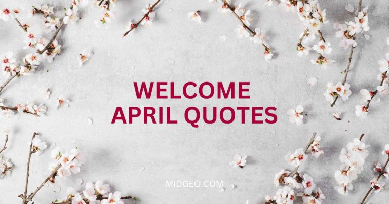 welcome april quotes