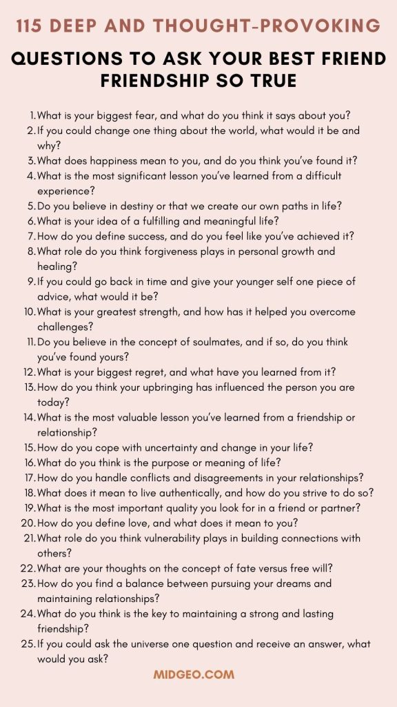 115 Funny, Deep, and Juicy Questions to Ask Your Best Friend 3 115 Deep and Thought provoking Questions to Ask Your Best Friends so true