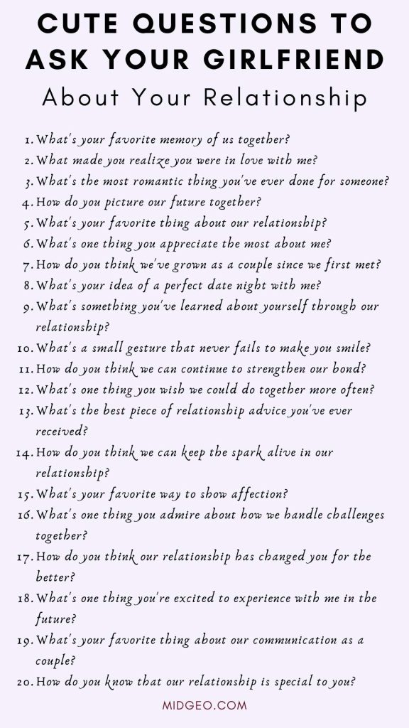 160 Deep Questions To Ask Your Girlfriend (Interesting, Fun, Sweet ...