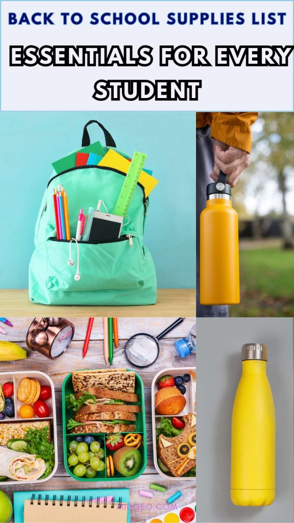 back to school supplies list Essentials for Every Student