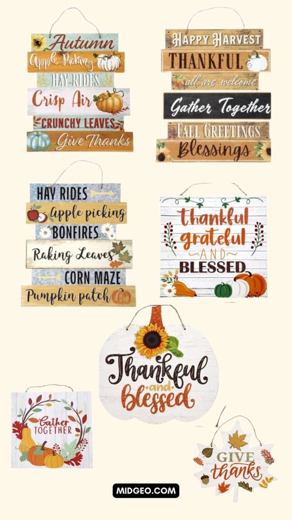 115 Funny and Inspirational Fall Letter Board Quotes 2 Fall Decoration Hanging Indoor Outdoor Welcome Wood Sign