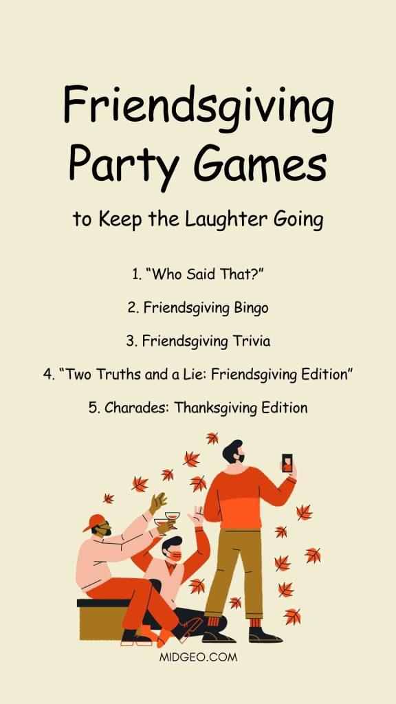 Friendsgiving Party Games & Activities: Making Your Celebration Unforgettable 3 Friendsgiving Party Games