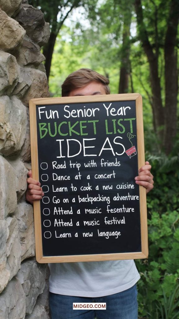 75 Fun Senior Year Bucket List Ideas for High School and College 5 Senior Year College Bucket List Ideas