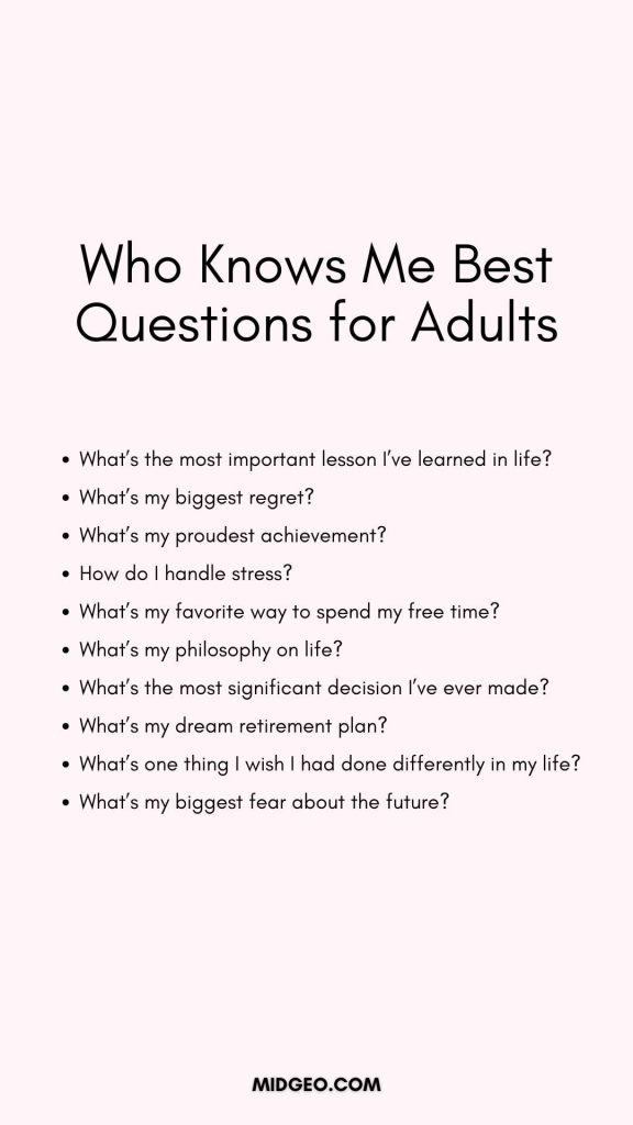 70 'Who Knows Me Best' Questions: Fun, Spicy, and Everything in Between 4 Who Knows Me Best Questions for Adults