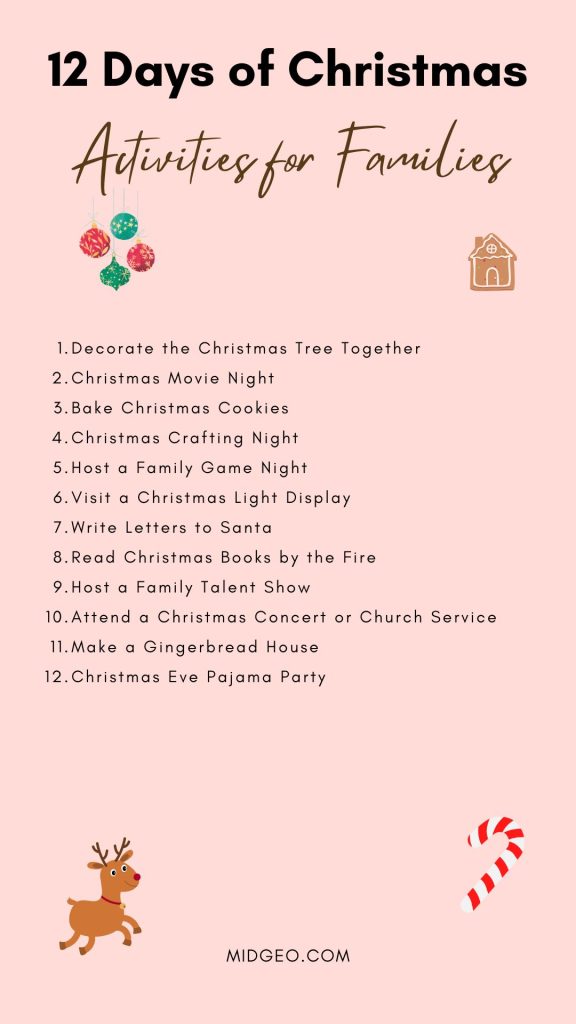 12 Days of Christmas Activities: Fun Ideas for Families, Work, and School 2 12 Days of Christmas Activities for Families