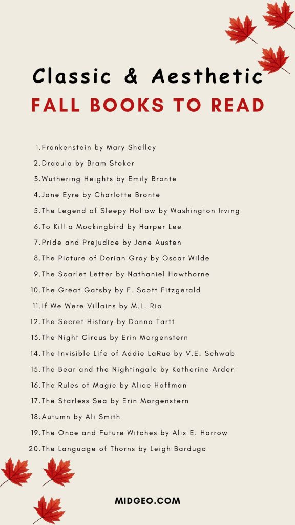 Classic & Aesthetic Fall Books to Read
