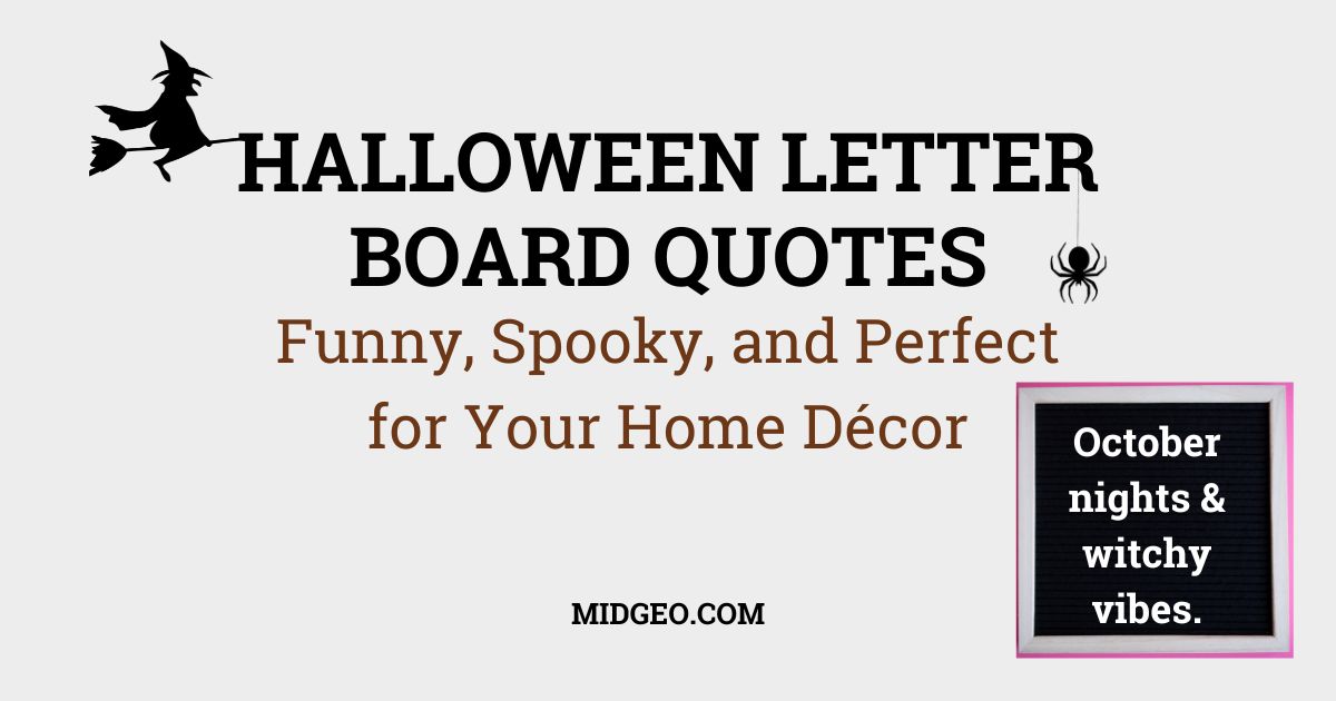 120 Halloween Letter Board Quotes: Funny, Spooky, and Perfect for Your Home Décor 1 Halloween Letter Board Quotes