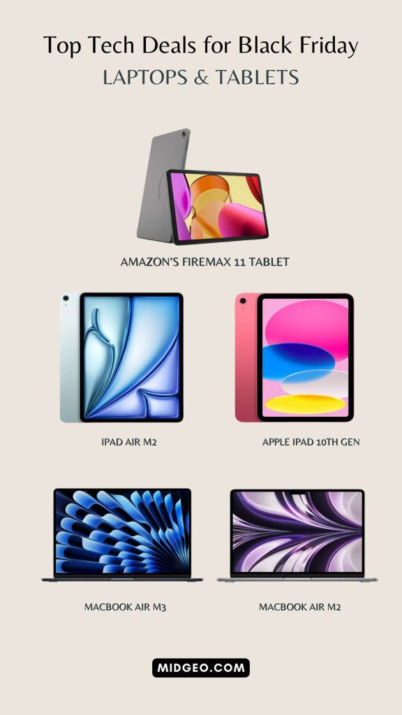 Top Tech Deals for Black Friday laptop & tablets