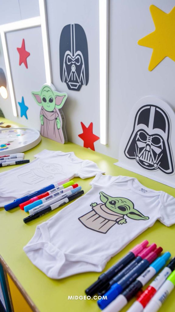 37 Creative Star Wars Baby Shower Ideas for Boys and Girls 3 Baby Yoda Centerpieces