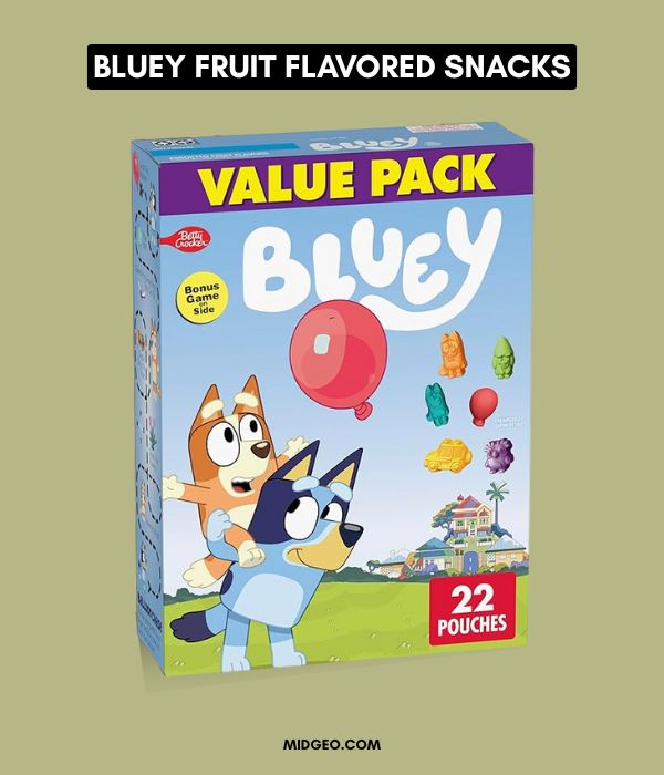 78 Bluey Birthday Party Ideas for a Magical Celebration 5 Bluey Fruit Flavored Snacks Treat Pouches