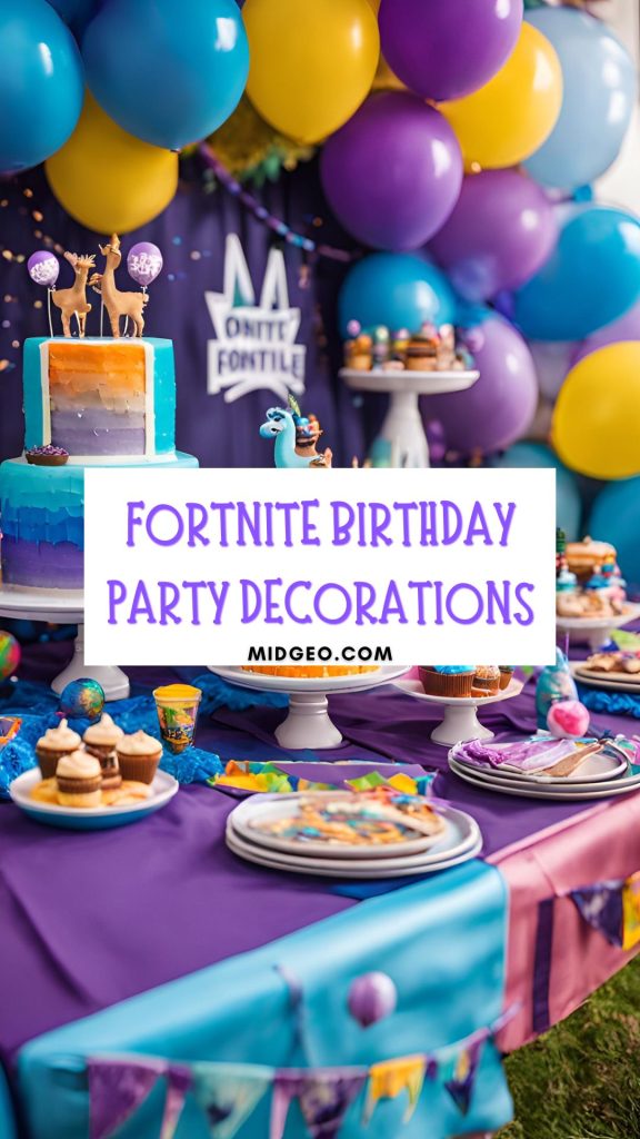 52 Epic Fortnite Birthday Party Ideas for a Winning Celebration 6 Fortnite Birthday Party Decorations