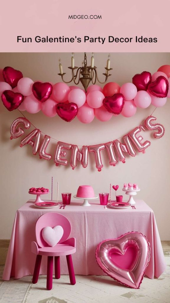 27 Fun Valentine’s and Galentine’s Party Decor Ideas 3 Fun Galentines Day Party Decor Ideas