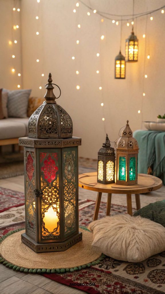 13 Stunning Ramadan Decor Ideas to Brighten Your Home 3 Lanterns Fanoos Ramadan Decor Ideas