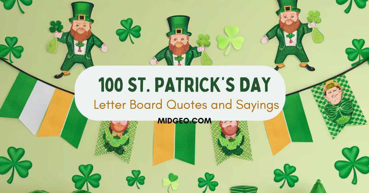 St Patricks Day Letter Board Quotes and Sayings