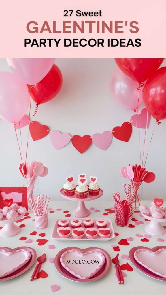 27 Fun Valentine’s and Galentine’s Party Decor Ideas 5 Sweet Valentines and Galentines Party Decor Ideas