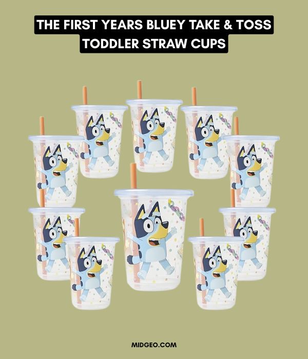 78 Bluey Birthday Party Ideas for a Magical Celebration 7 The First Years Bluey Take & Toss Toddler Straw Cups