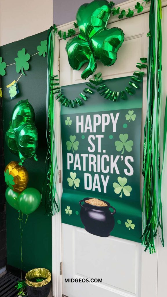 37 Shamrocks and Sparkles St. Patrick’s Day Decoration Ideas to Celebrate in Style 2 Wall and Door Decorations for St Patricks Day