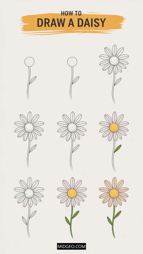 50 Beautiful Daisy Flower Quotes & Meanings for Every Color 4 how to Draw Daisy Flower