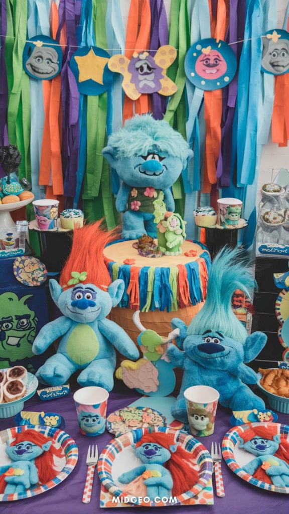 57 Trolls Birthday Party Ideas: Decorations, Games, Food & More 3 trolls birthday party ideas decorations