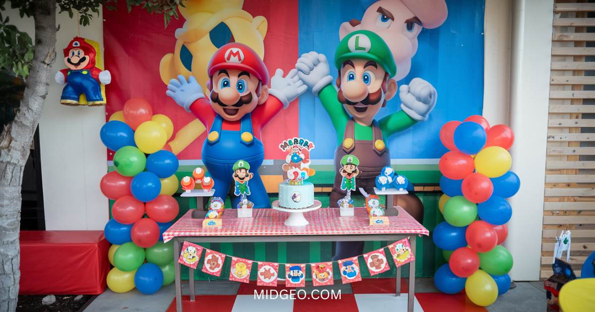 27 Super Mario Birthday Party Ideas: Decor, Food & Games 1 27 Super Mario Birthday Party Ideas Decor, Food & Games