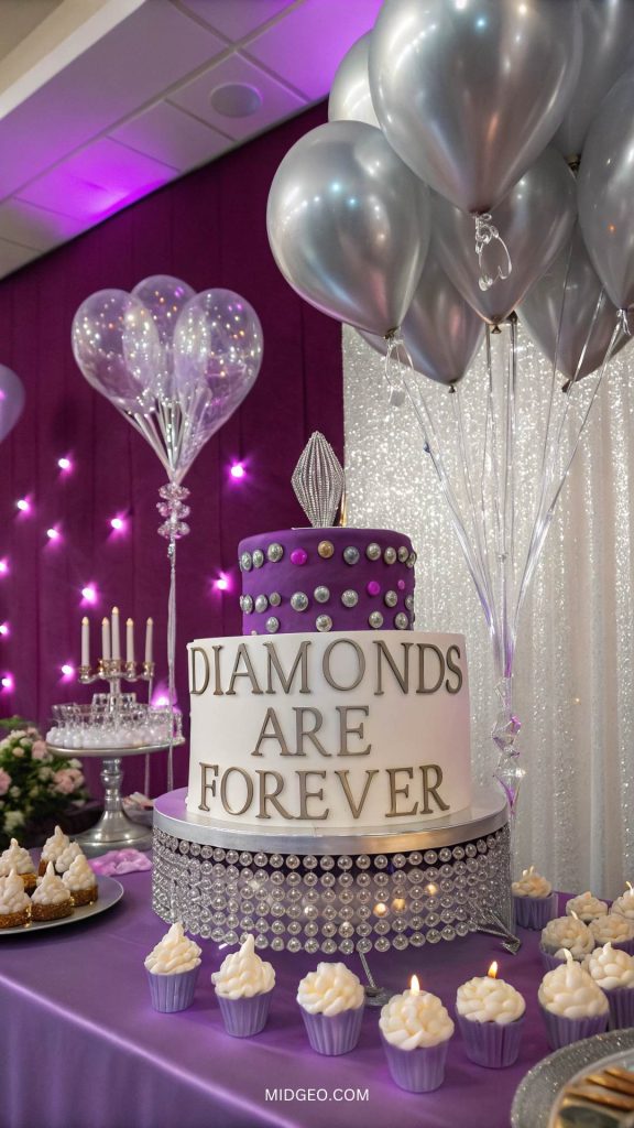 25 80th Birthday Party Ideas: Celebrate in Style & Elegance 6 80th Birthday Party Ideas Diamond Themed Decor