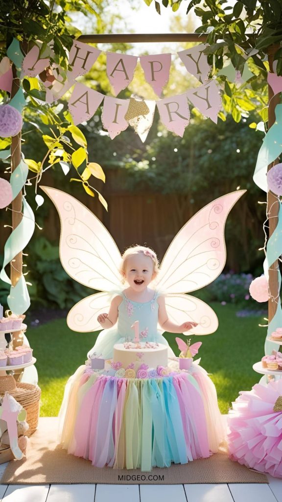 27 Magical Fairy First Birthday Party: Ideas, Decor & More 4 Fairy First Birthday Invitations