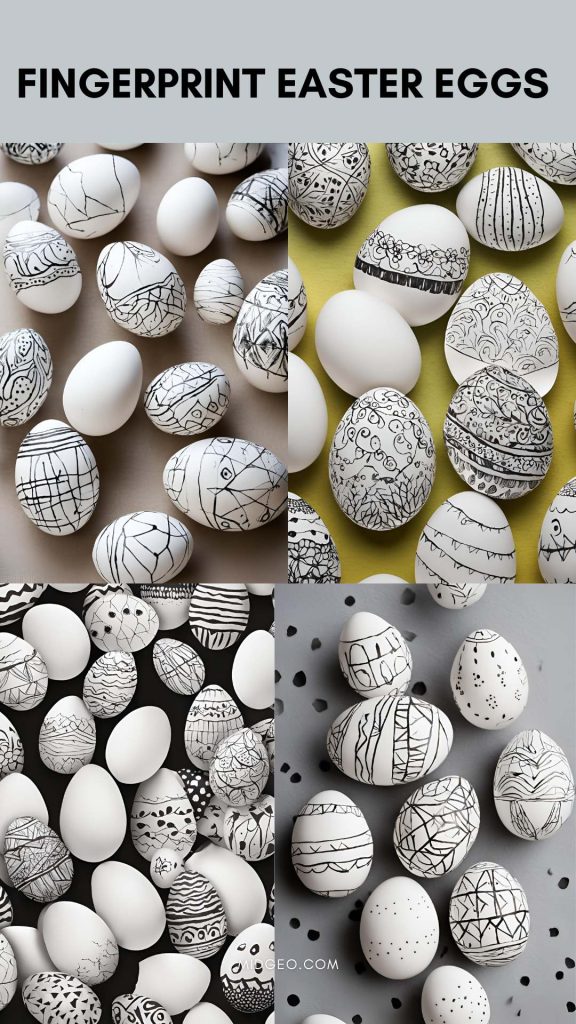 24 Fun & Creative Easter Activities & Crafts for All Ages 7 Fingerprint Easter Eggs