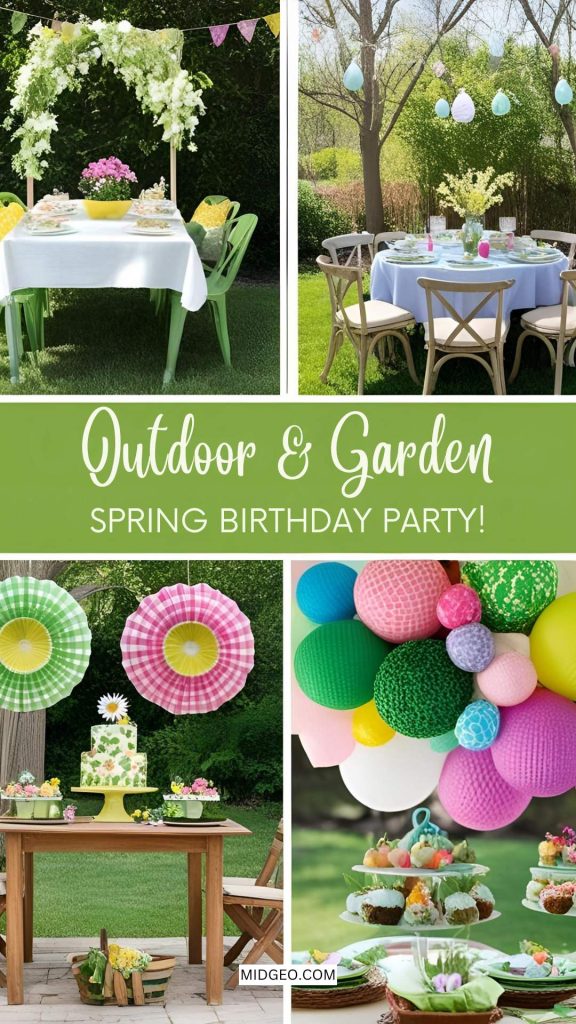37 Spring Birthday Party Ideas: Fun Themes & DIY Tips 2 Outdoor Garden Themed Spring Birthday Party Ideas