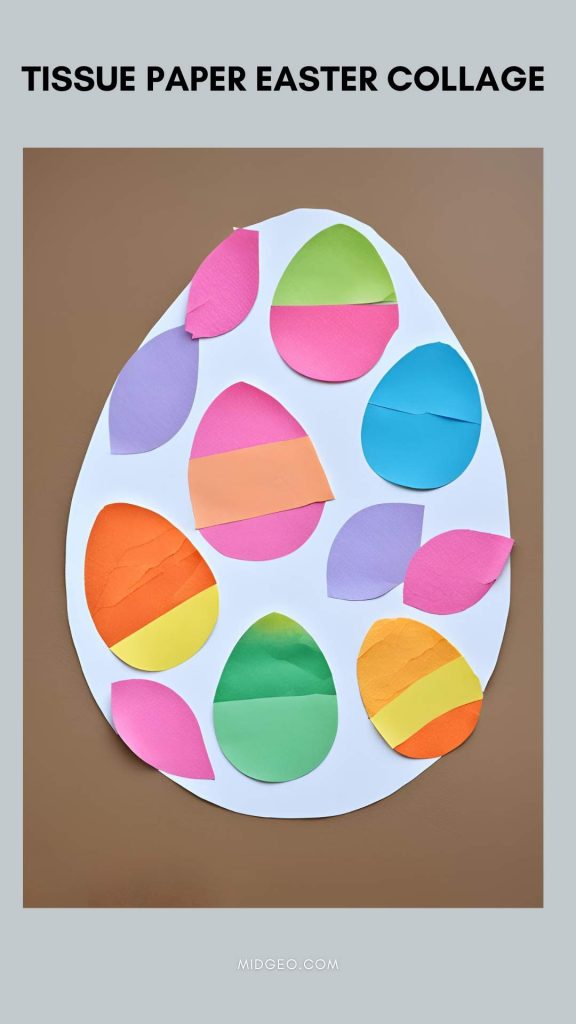 24 Fun & Creative Easter Activities & Crafts for All Ages 8 Tissue Paper Easter Collage