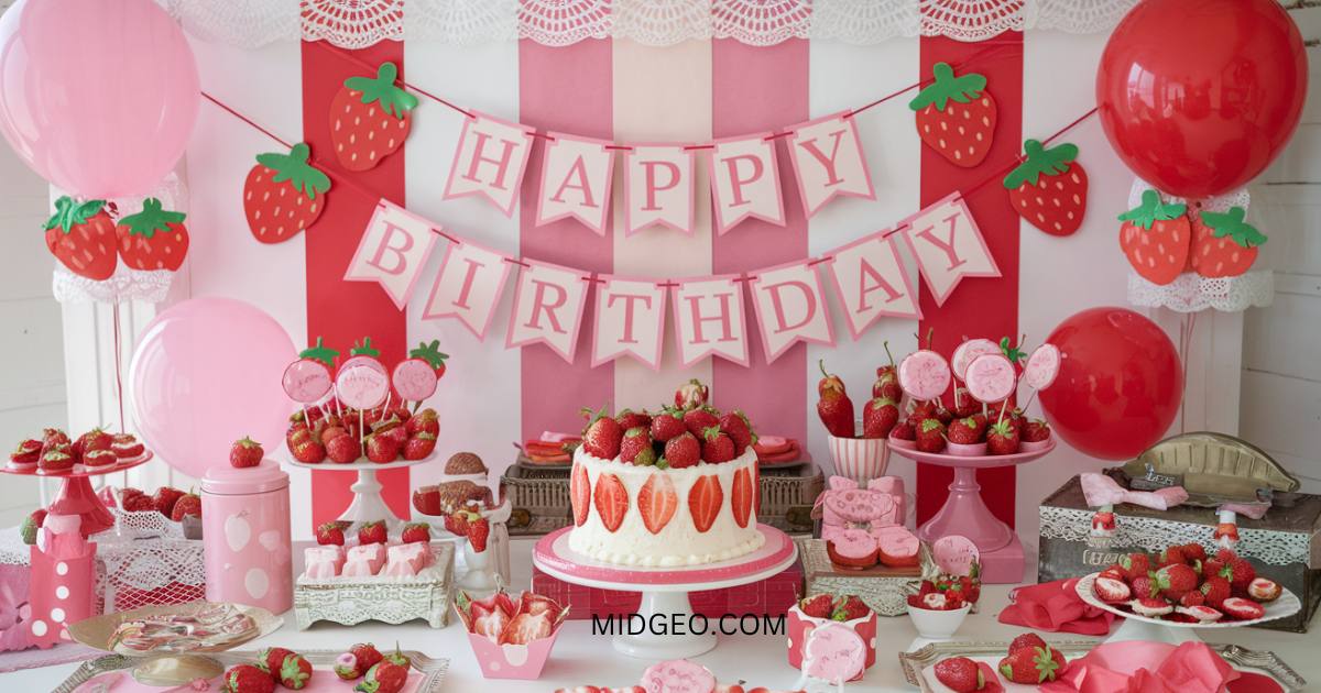 27 Sweet & Stylish Strawberry Birthday Party: Ideas & Decor 1 27 sweet & stylish strawberry birthday party ideas & decor