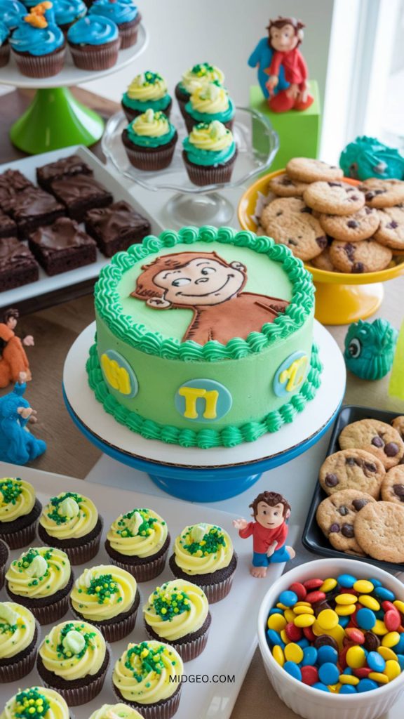 37 Fun & Creative Curious George Birthday Party Ideas 4 cake desserts for a curious george birthday party