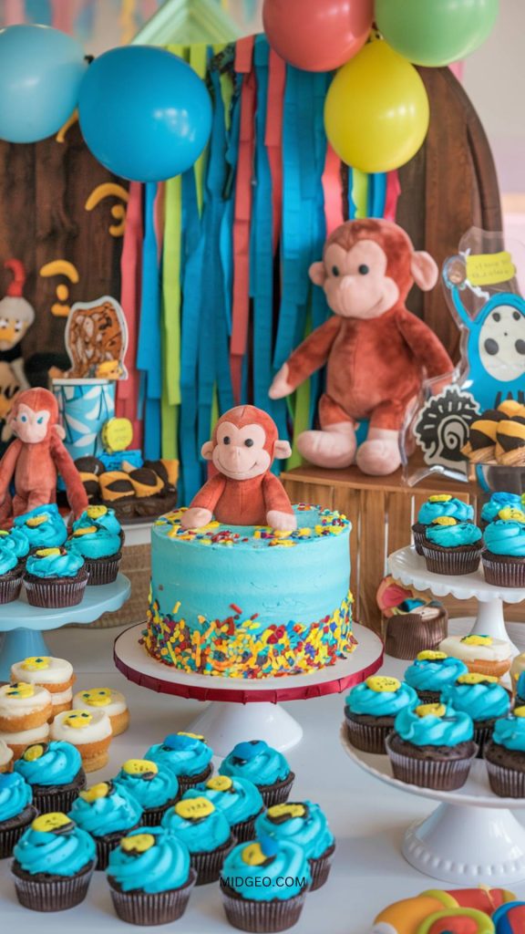 37 Fun & Creative Curious George Birthday Party Ideas 3 cake & desserts for a curious george birthday party