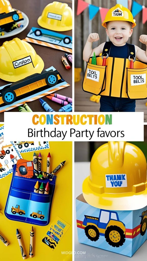 37 Construction Birthday Party Ideas for All Ages 4 construction birthday party favors