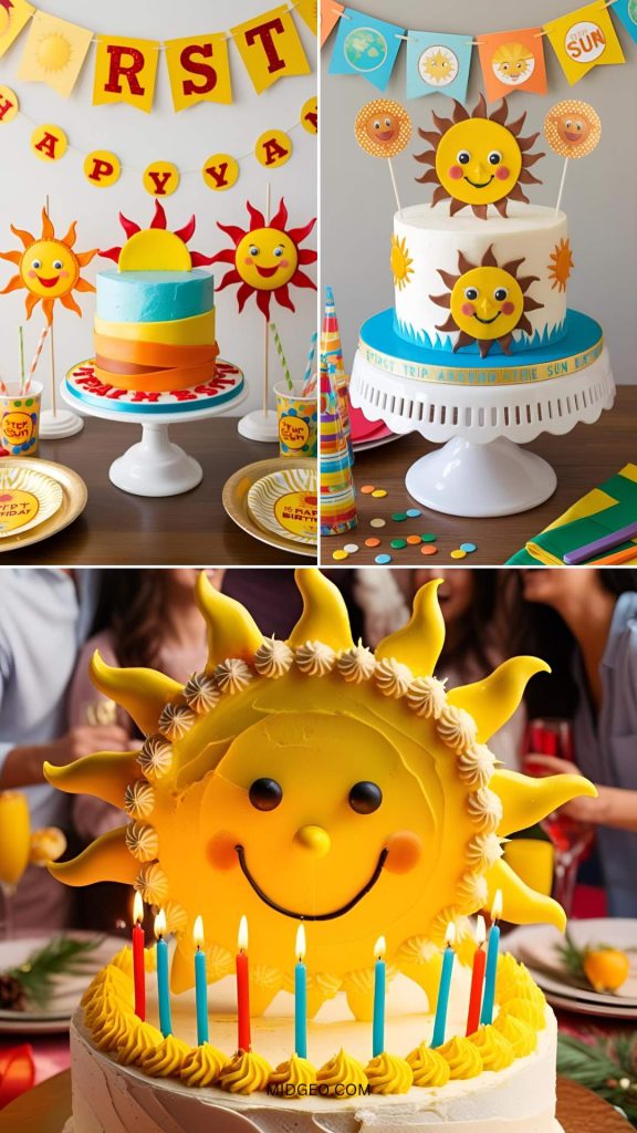 37 First Trip Around the Sun Birthday Ideas, Decor & Invitations 3 first trip around the sun birthday cake ideas