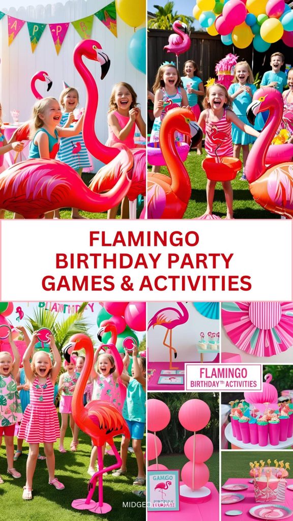 27 Flamingo Birthday Party Ideas: Decor, Games & More! 3 flamingo birthday party games & activities