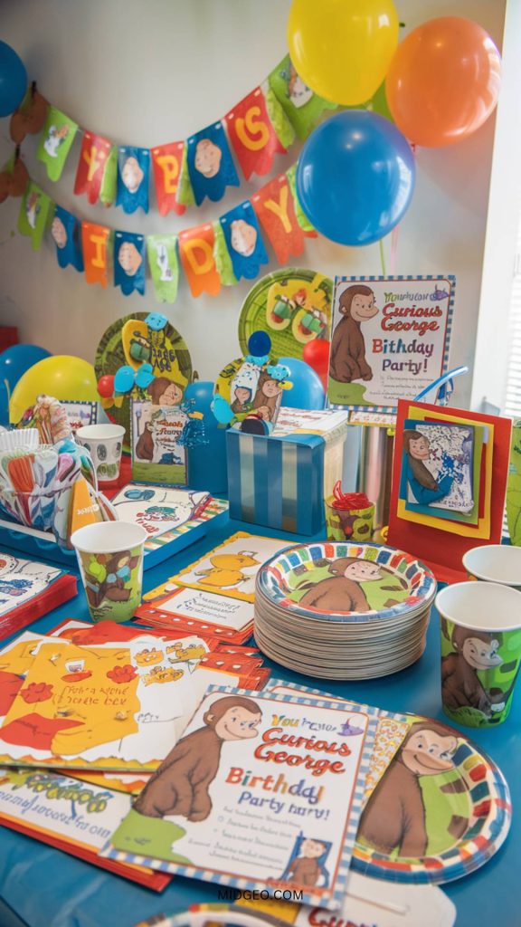 37 Fun & Creative Curious George Birthday Party Ideas 5 invitations & supplies for a curious george birthday party