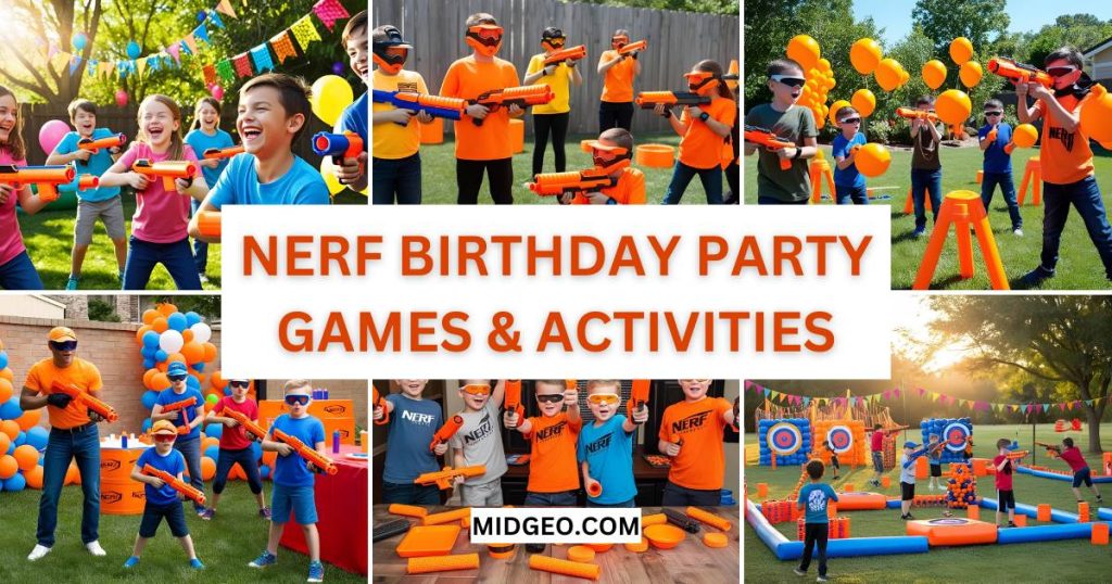 27 Nerf Birthday Party Ideas: Themes, Games & More! 3 nerf birthday party games & activities