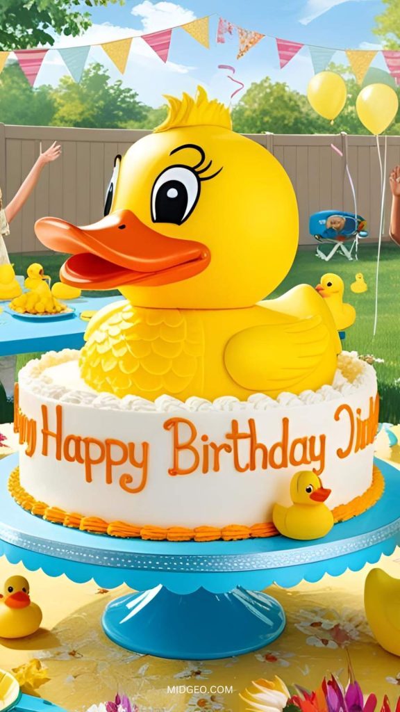 27 One Lucky Duck Birthday Party Ideas for a Quacking Good Time 3 one lucky duck birthday cake