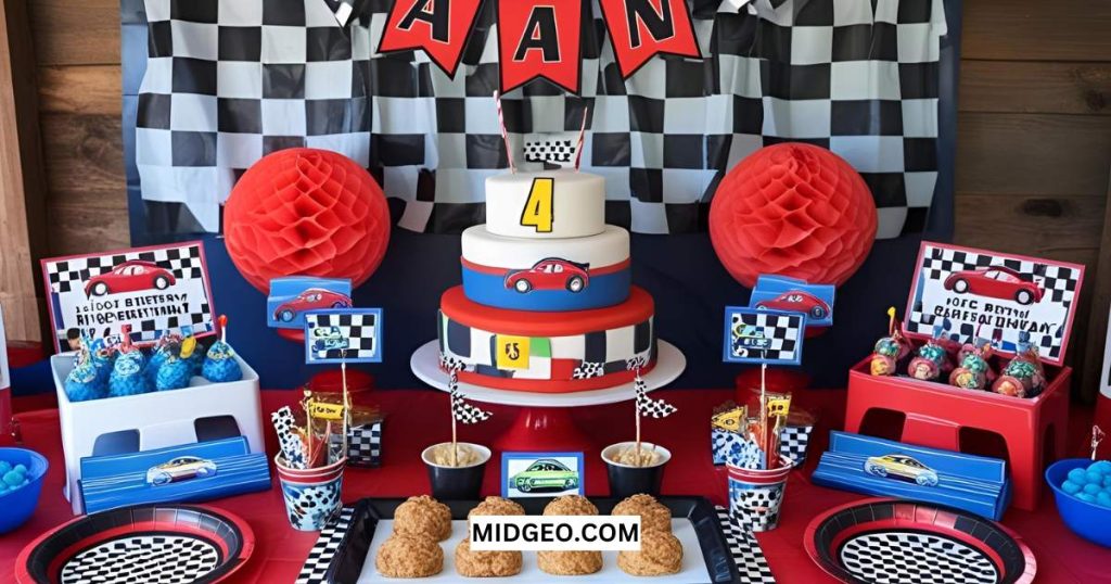 27 Exciting Race Car Birthday Party Ideas: Decor, Food & Games 2 race car birthday party decorations