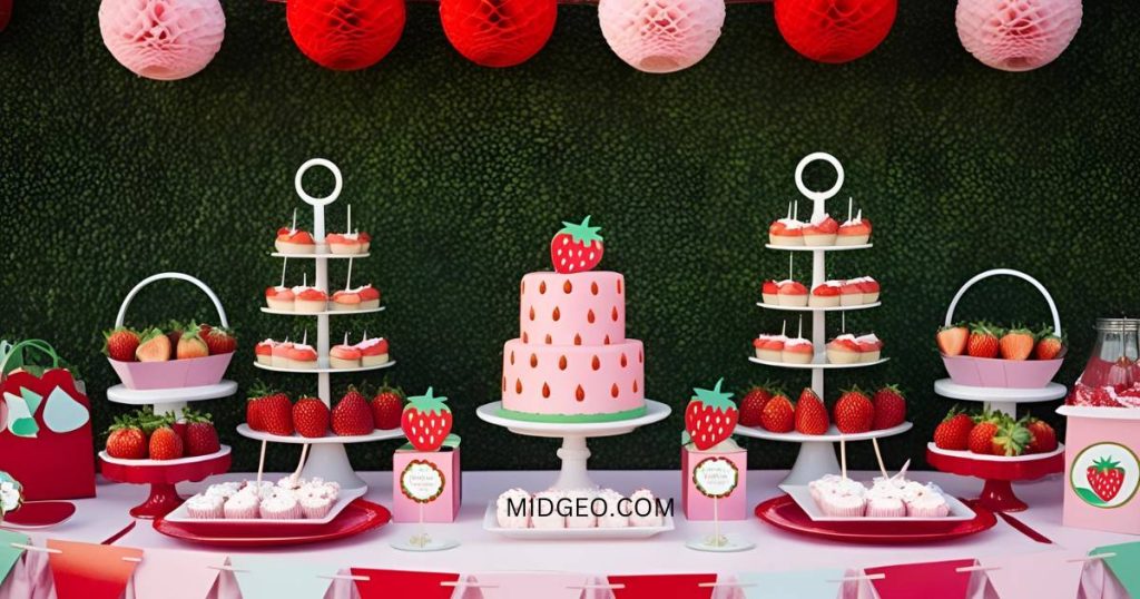 27 Sweet & Stylish Strawberry Birthday Party: Ideas & Decor 3 strawberry birthday cake & food ideas