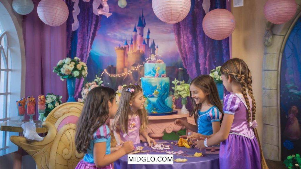 27 Magical Tangled Birthday Party Ideas for a Fairytale Celebration 2 tangled birthday party backdrop