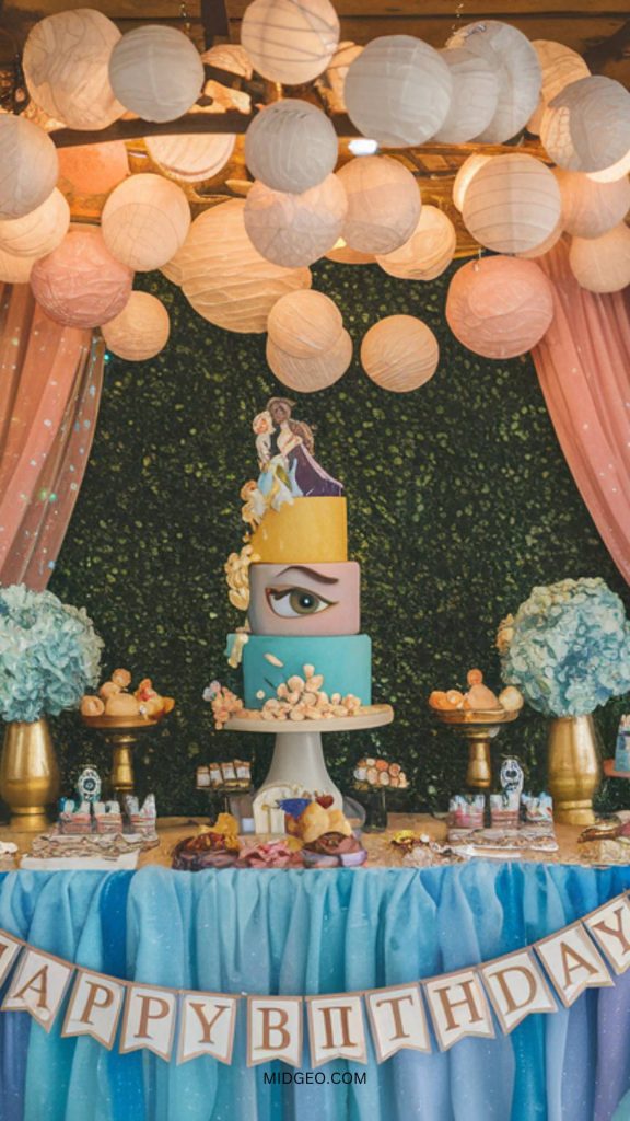 27 Magical Tangled Birthday Party Ideas for a Fairytale Celebration 4 tangled birthday party theme balloons