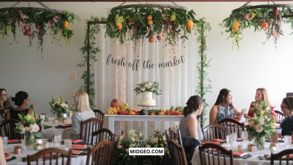 17 Fresh Off the Market Bridal Shower Theme: A Fun & Unique Celebration 5 unique trendy market themed bridal shower ideas