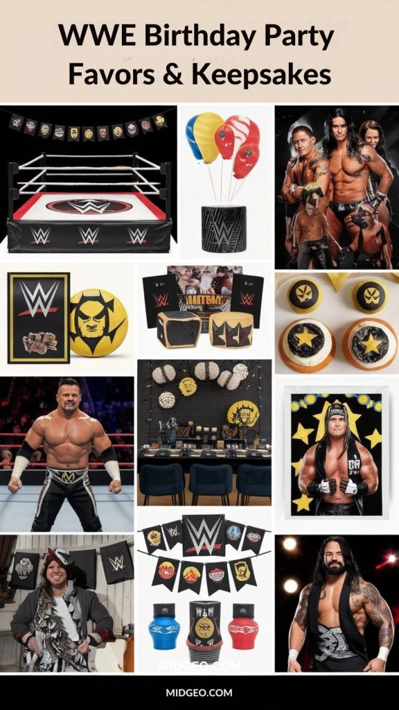 27 WWE Birthday Party Ideas for an Unforgettable Event 6 wwe birthday party favors & keepsakes