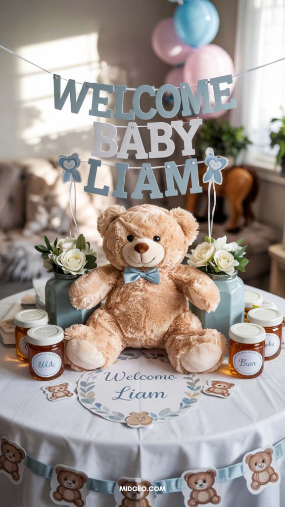 How to Plan a Teddy Bear Baby Shower (Step-by-Step) 2 Decorate with Bear Themed Details
